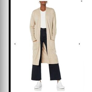 The Drop Women's Daisy Layering Duster, Heather Sand, XS / NWT